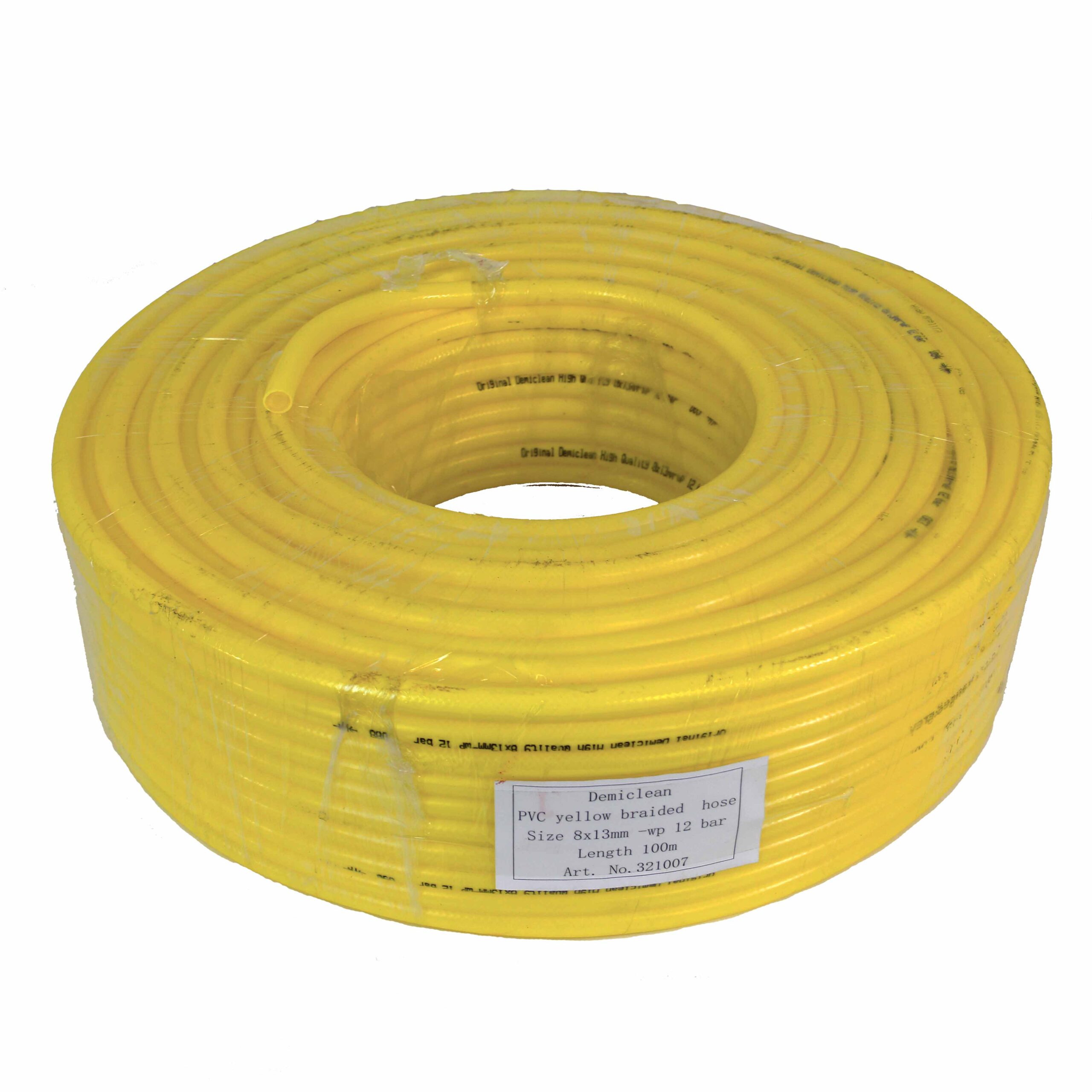 100m. Steelslang 8x13mm geel flex